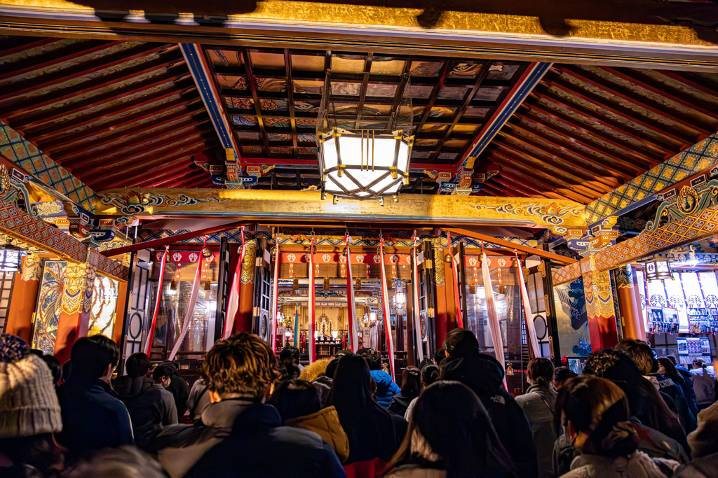 佐賀県　祐徳稲荷神社　三社参り