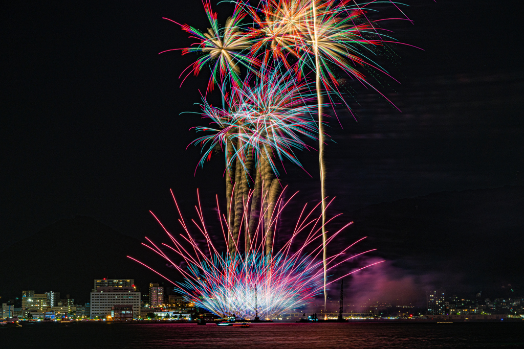 関門海峡花火大会門司側５