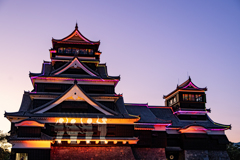 熊本城灯り　夜火夜火1