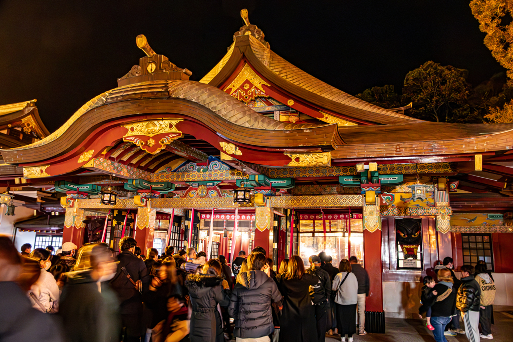 佐賀県　祐徳稲荷神社　三社参り