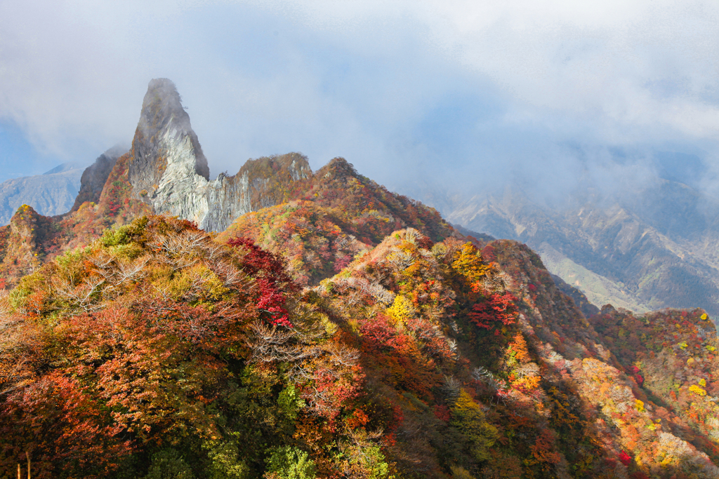 根子岳山頂