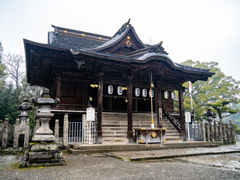 雨滴る大原八幡