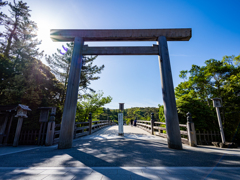 朝の宇治橋