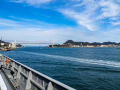 いせから見渡す関門海峡