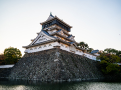 暮れの小倉城