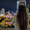 Long hair woman & Golden hour