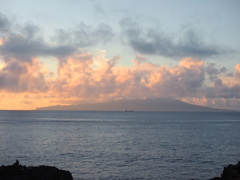 大島の夜明け