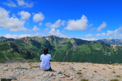野口五郎岳から見渡す絶景