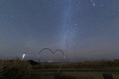 新年1発目の星景は爪木崎