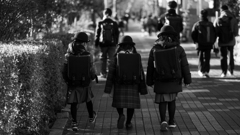 早春通学路
