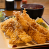 サーモン海老フライ定食