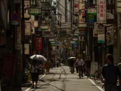 高温多湿の繁華街