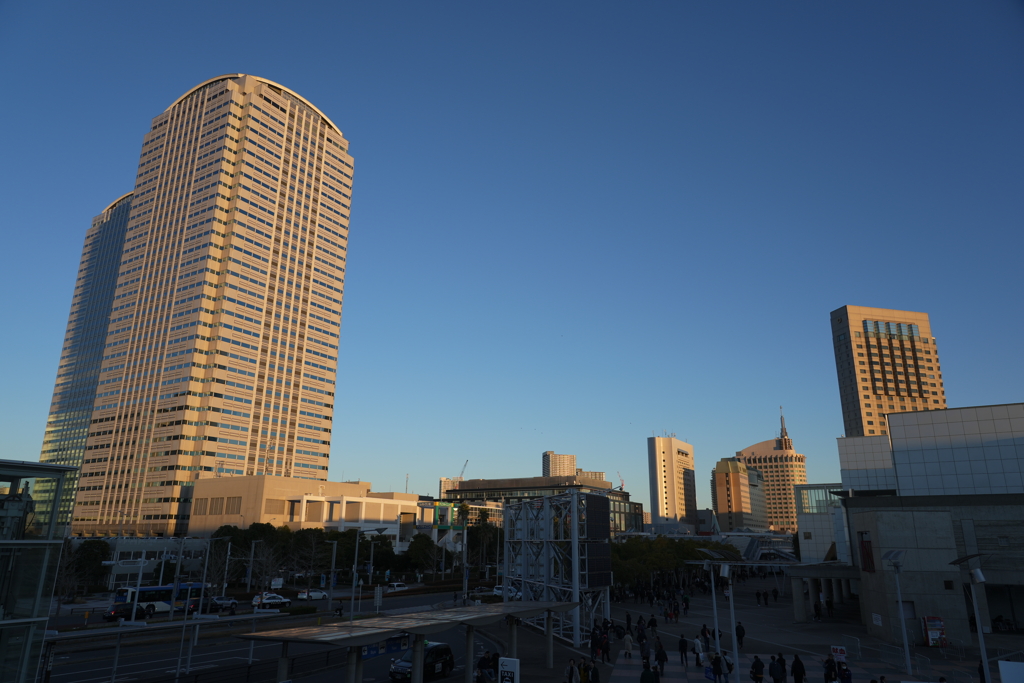 夕暮れの幕張新都心
