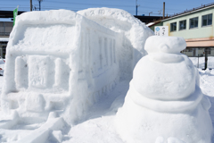 十日町の雪像