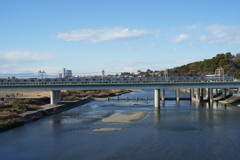 冬の多摩川