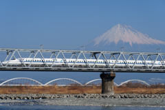富士山と新幹線