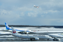 冬の新千歳空港