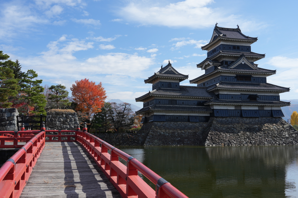 秋の松本城