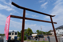レールの鳥居