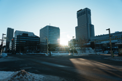 冬の札幌駅