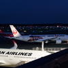 夜の新千歳空港