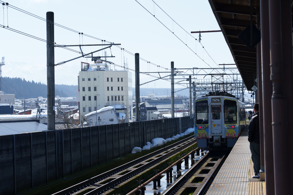 十日町駅にて