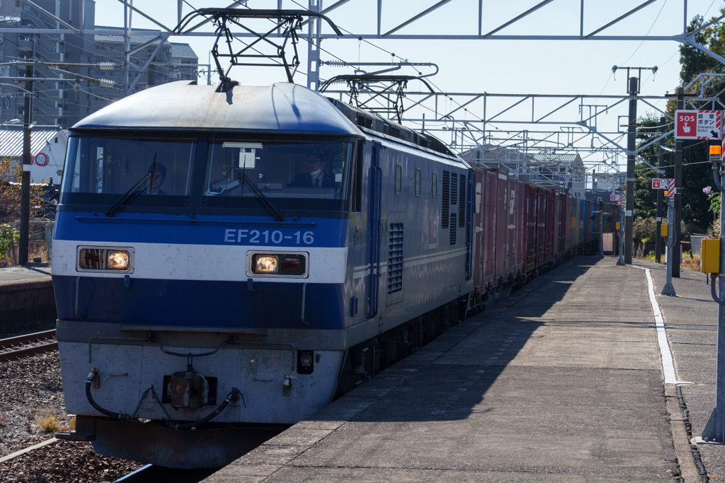 山陽本線を走る列車