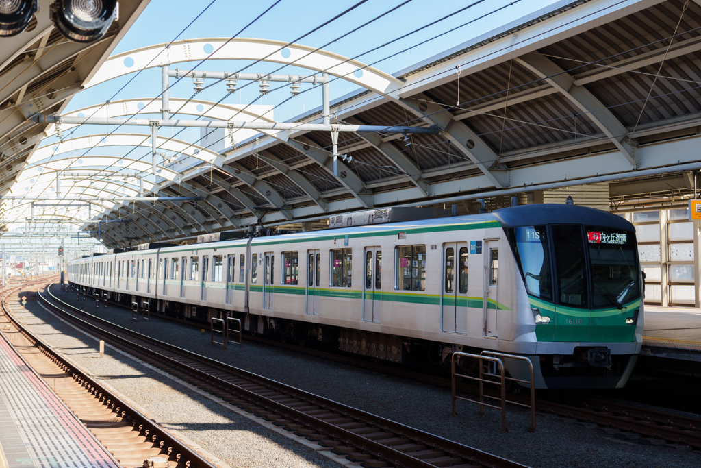 経堂駅にて