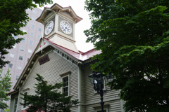 夏の札幌市時計台
