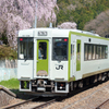 春の磐越東線舞木駅