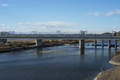 冬の多摩川