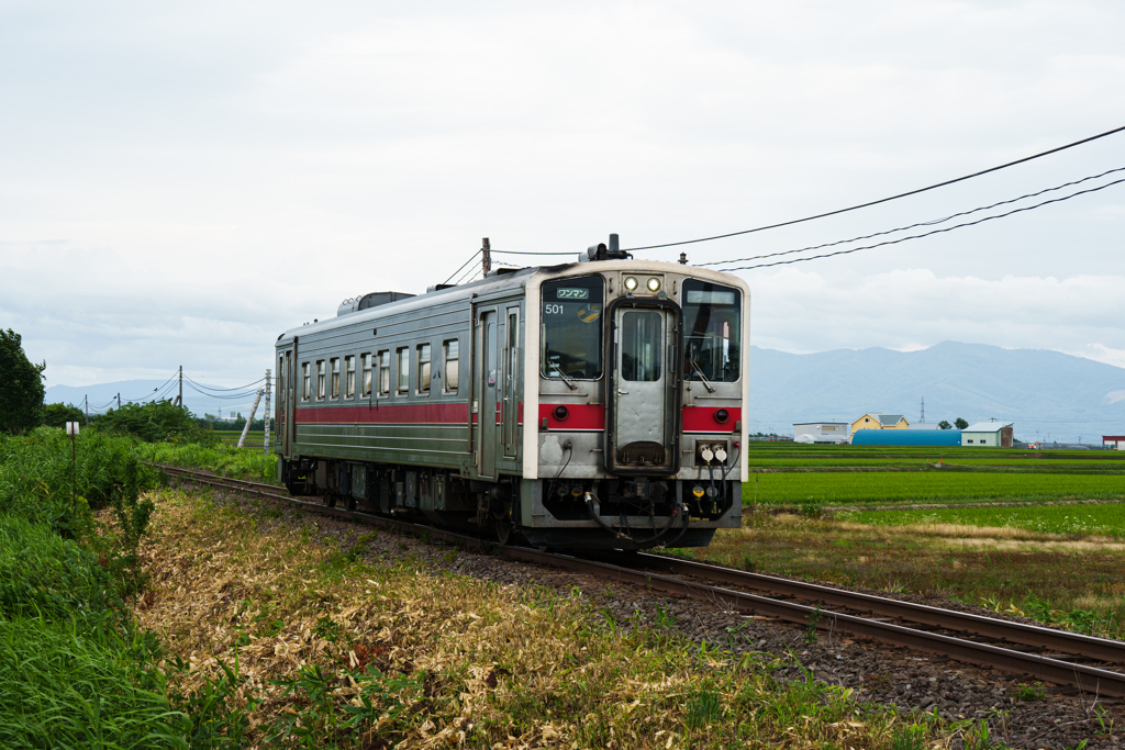 田園地帯を走る留萌本線