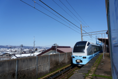 十日町駅にて