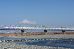 富士山と新幹線