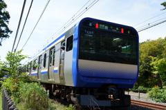 鎌倉を走る横須賀線
