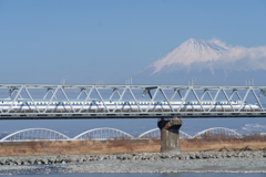 富士山と新幹線