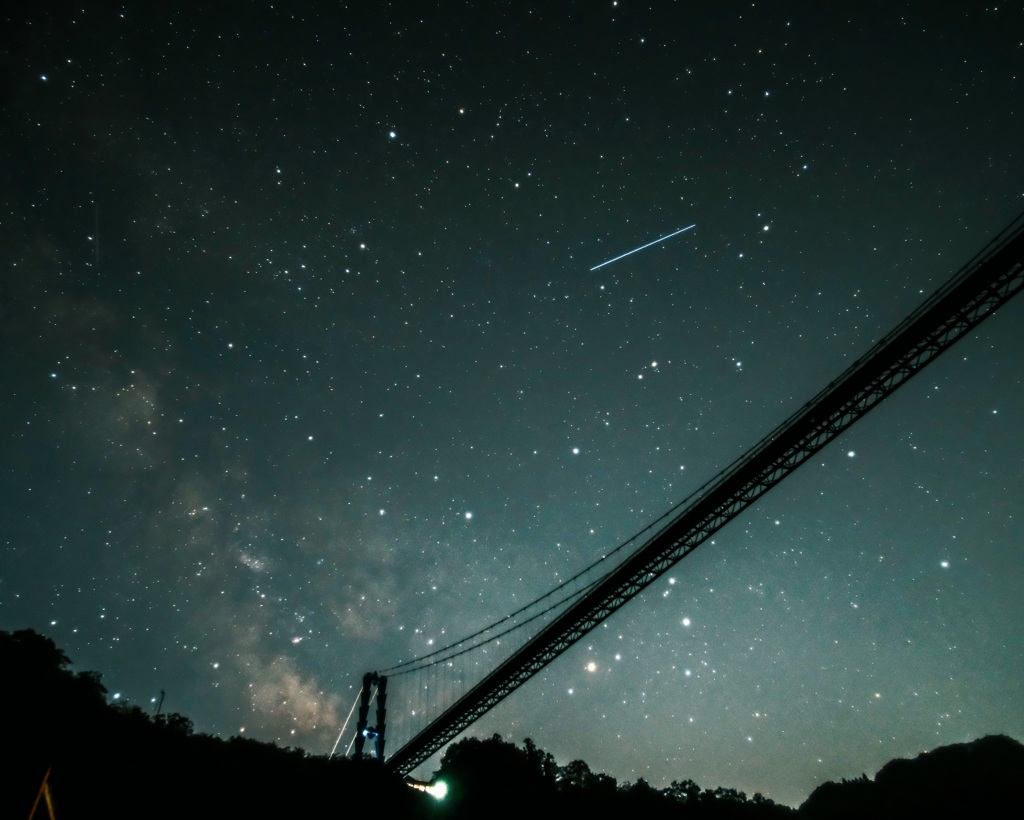 竜神峡の星空