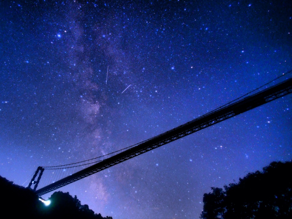 竜神峡の星空