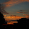 近所の夕焼け