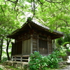 紫陽花とお堂
