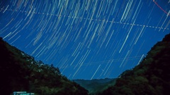 竜神峡に星が降る