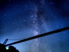 竜神峡の星空