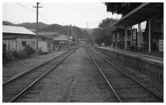 望郷の駅風景