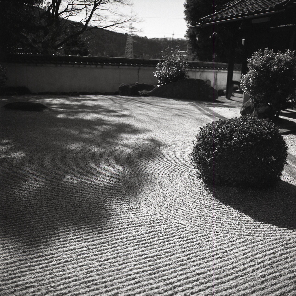 砂紋と石に日本の美意識