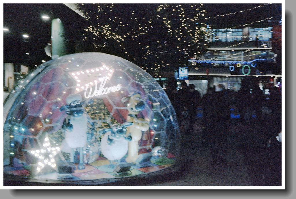 手ブレたWelcomeの球体