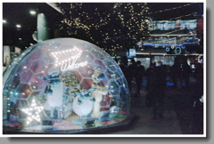 手ブレたWelcomeの球体