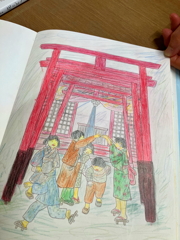 懐かしい童のぬりえ