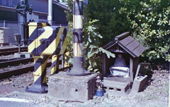 蒲池駅踏切の地蔵様