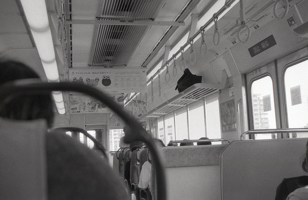 岐阜・大垣行きの車内風景