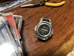 MT-G（Gショック）電池交換　～20年前の土方の時計